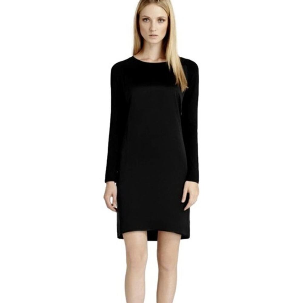 Reiss "Zaria" Long Sleeve Black Silk Dress Size 10
